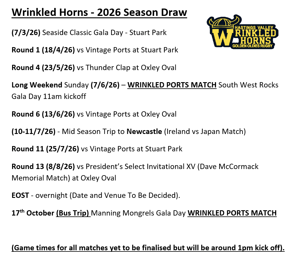 Hastings Valley Vikings Port Macquarie Rugby Union Club
